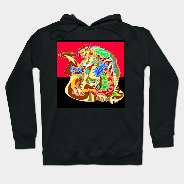 gamera tortoise ecopop turtle art line works Hoodie by jorge_lebeau